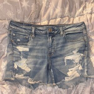 AEO Distressed Denim Shorts | 12